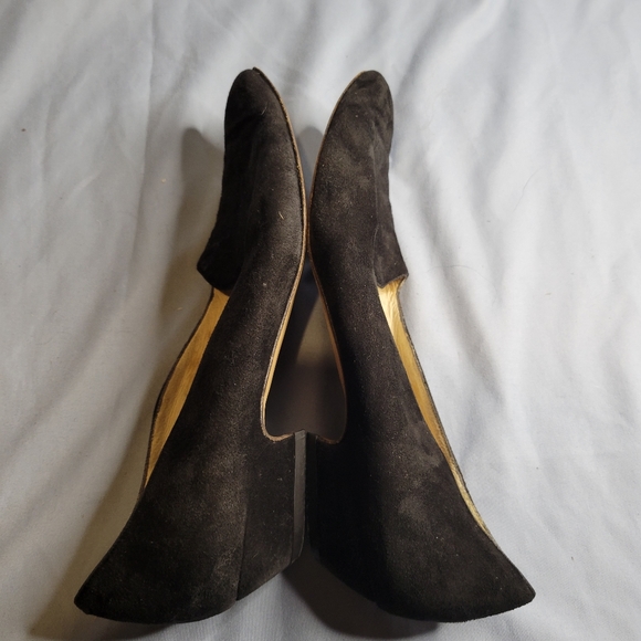 Amalfi women's black suede leather loafers - Picture 2 of 16